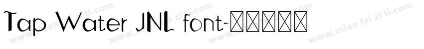 Tap Water JNL font字体转换